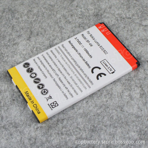 High Capacity 3.7V 1950mAh Lumia 810/822 BP-4W replacement battery for Nokia Lumia 810 / 822 Battery akku, Battery manufacturer